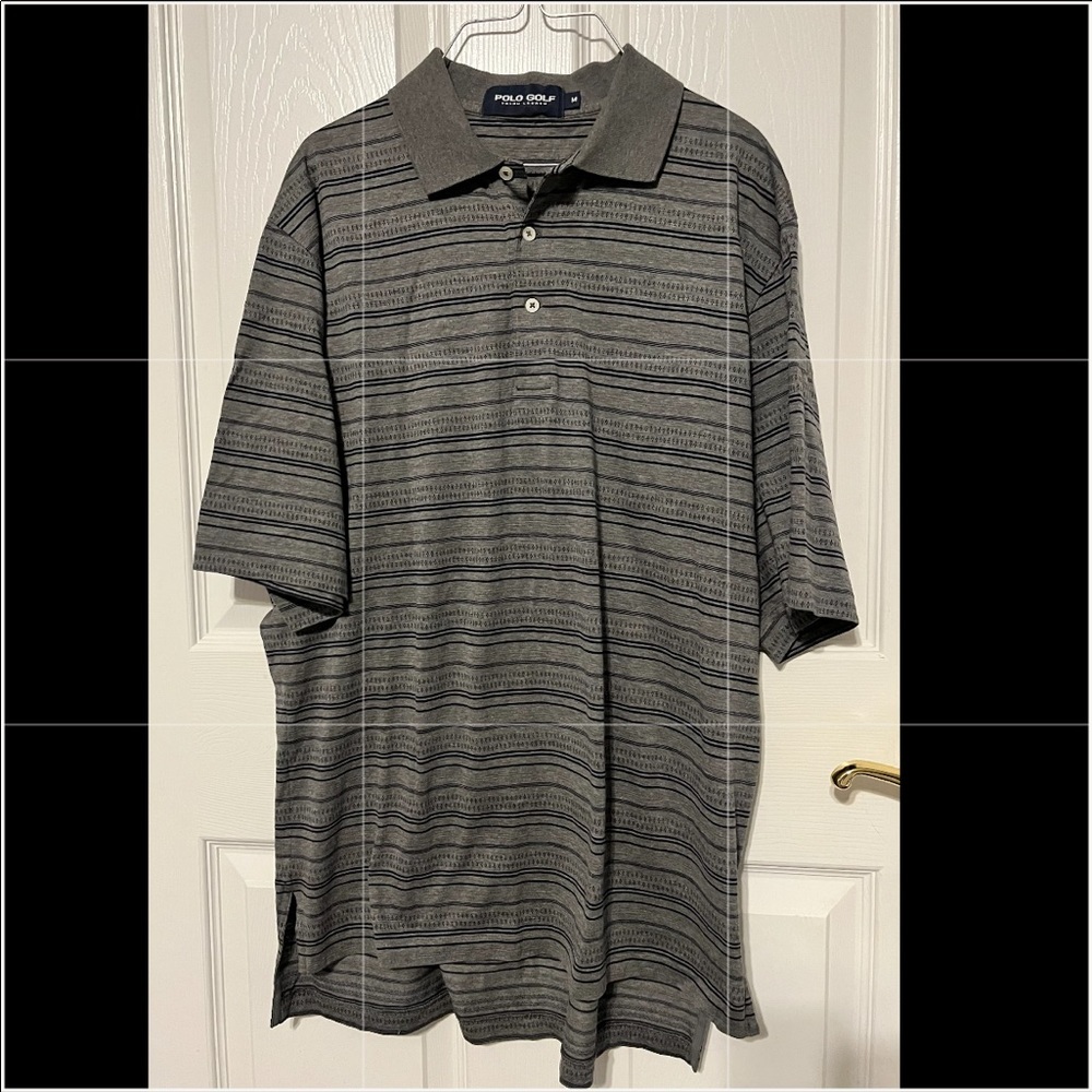 Polo Ralph Lauren Golf short sleeve shirt gray size Medium EUC
